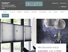 Tablet Screenshot of decorette.nl